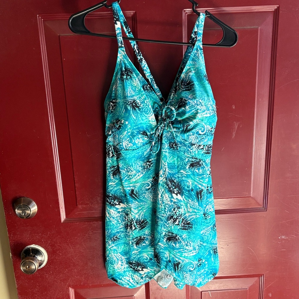 Blue tankini